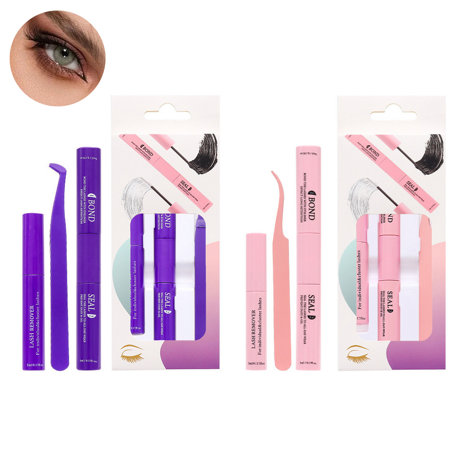 Lash Extension Tweezers - Profesjonalny zestaw narzędzi do usuwania kleju