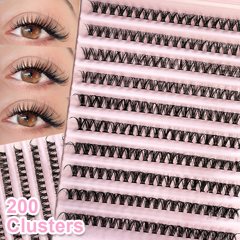 Eyelash Extension Options - Rzęsy pojedyncze, kępki rzęs 8-16mm, 200