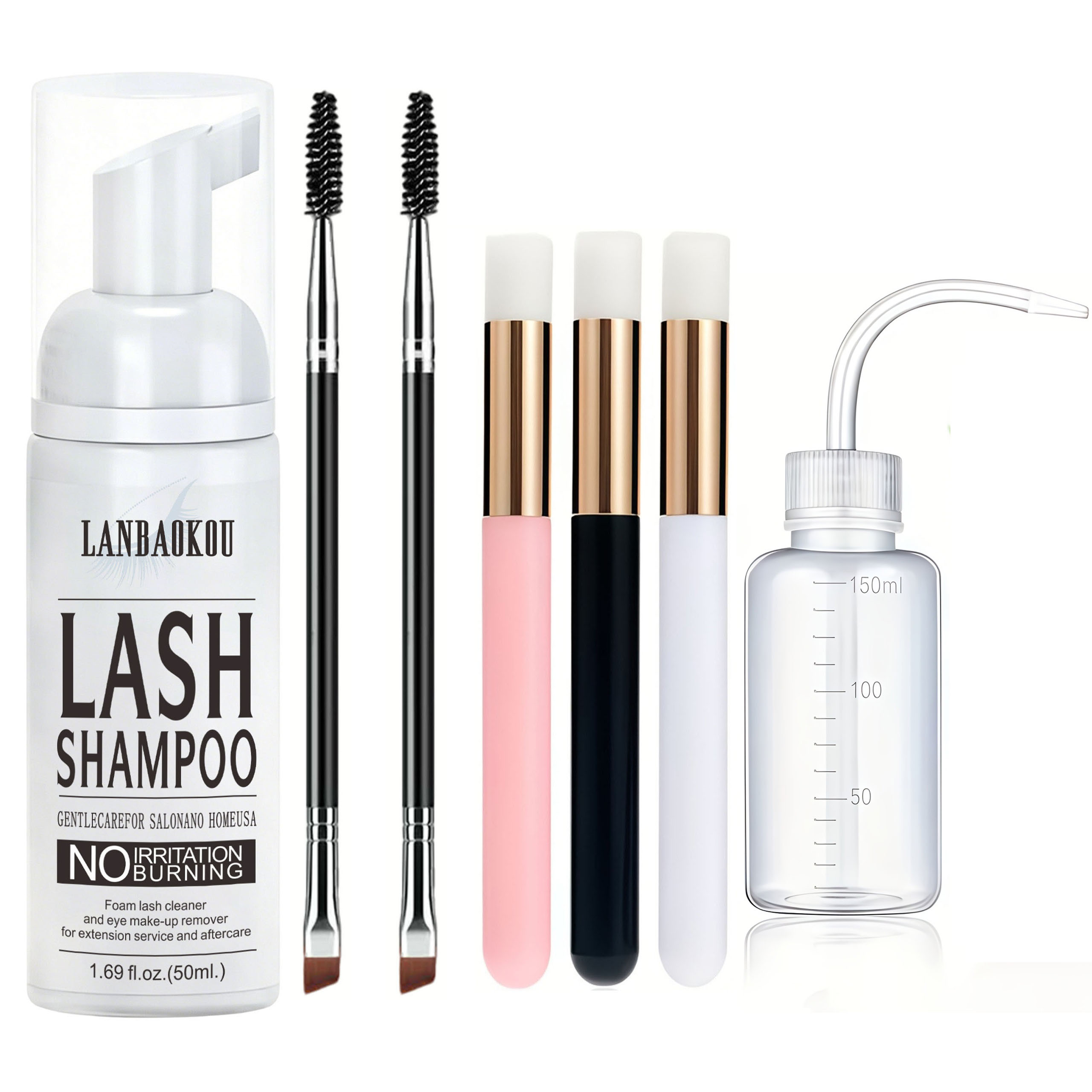 Eyelash Extension Aftercare - Szampon do rzęs 50ML + Szczoteczka