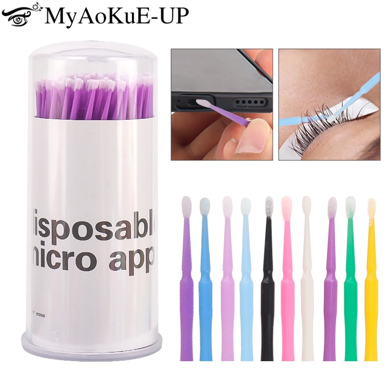 Eyelash Extension Options - 100 szt. Jednorazowe szczoteczki do rzęs,