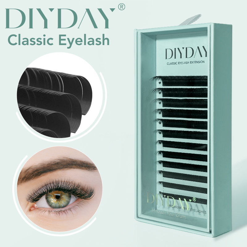Eyelash Extension Natural Classic - DIYDAY 16 rzędów rzęsy z norek
