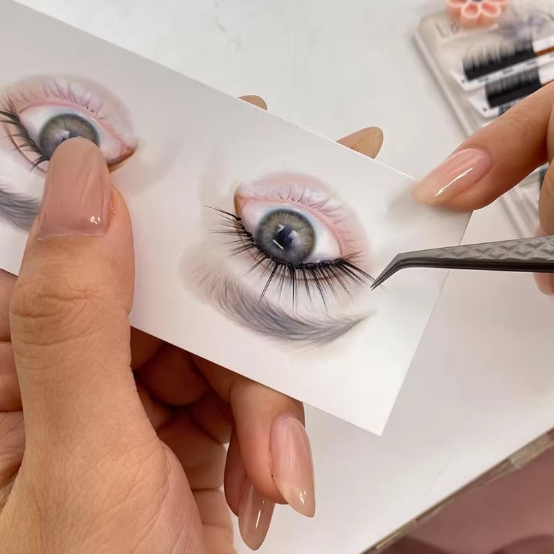 Eyelash Extension Aftercare - Karty do mapowania rzęs wielokrotnego użytku