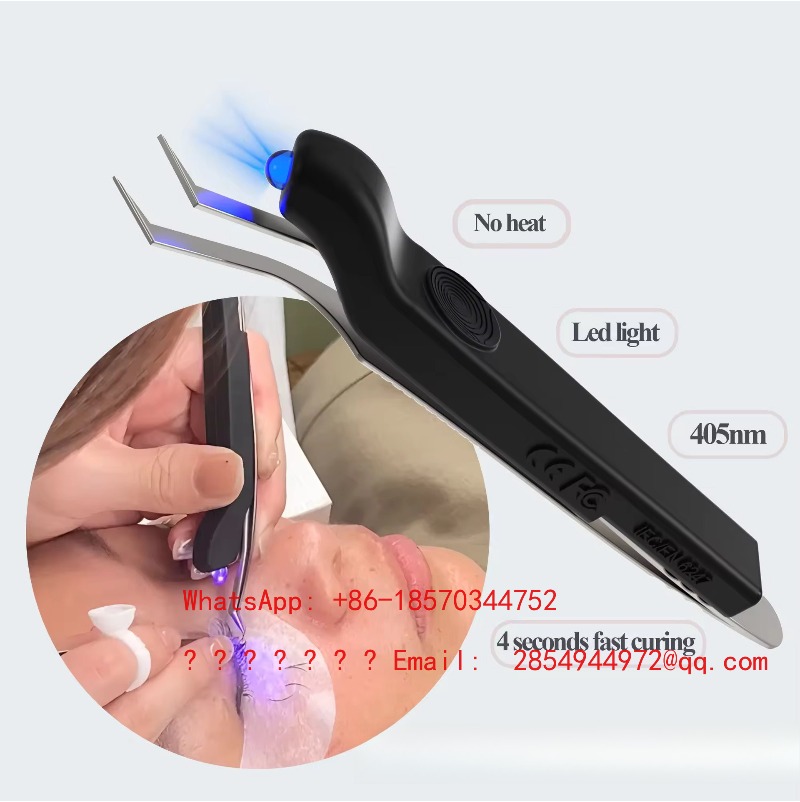 Lash Extension Tweezers - Bezprzewodowa, przenośna lampa UV do rzęs,