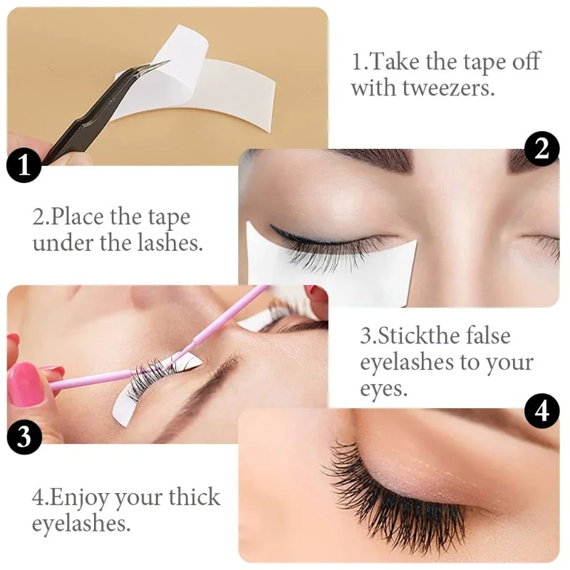 110 szt. Naklejki do przedłuża – Eyelash Extension Eye Mask recenzja i cena