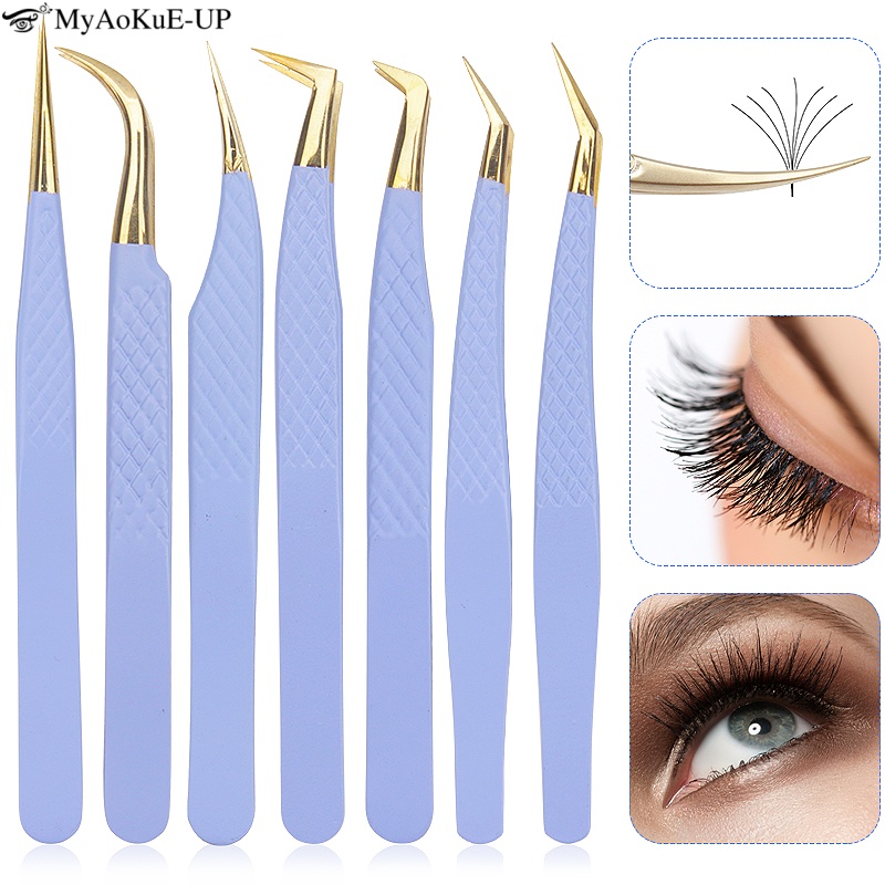Fioletowe pęsety do przedłużan – Refill Eyelash Extension recenzja i cena