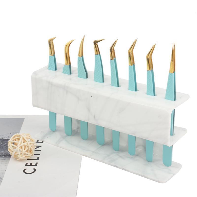 Stojak na pęsety z 8 otworami, – Lash Extension Tweezers recenzja i cena